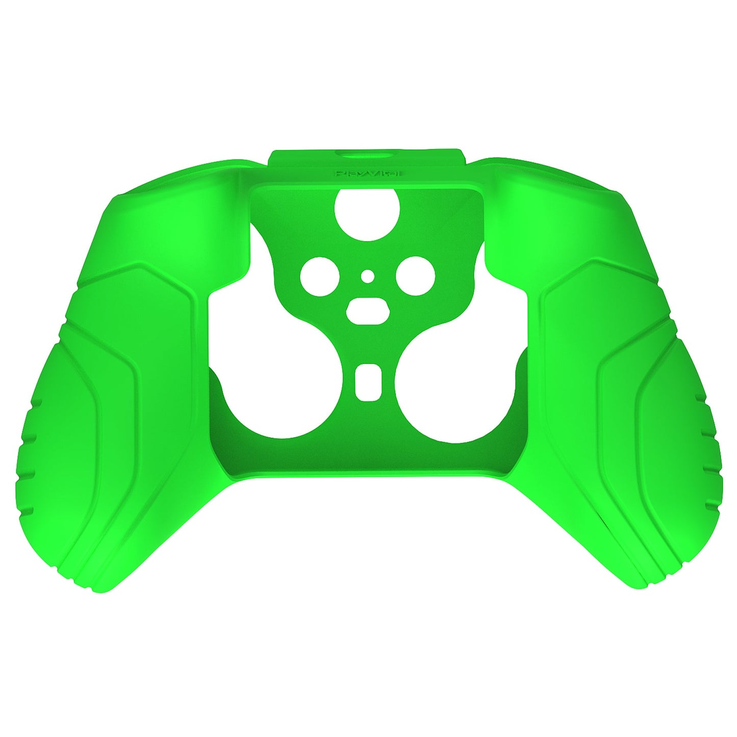 PlayVital Samurai Edition Anti Slip Silicone Case Cover for Xbox Elite Wireless Controller Series 2, Ergonomic Soft Rubber Skin Protector for Xbox Elite Series 2 with Thumb Grip Caps - Green - XBE2M011 playvital