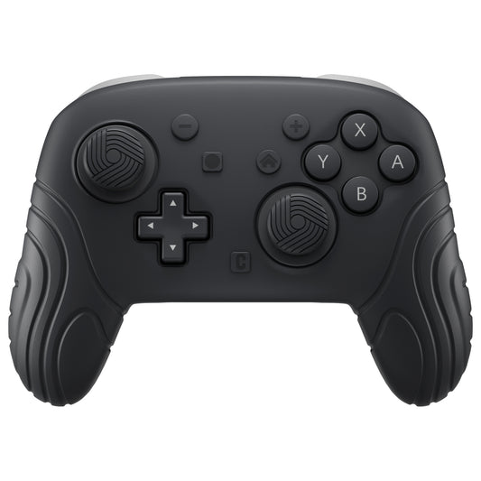 PlayVital Samurai Edition Switch 2 Proコントローラー用 保護シリコンケース 背面ボタンキャップ＆親指グリップ＆ステッカー付き【ブラック】
