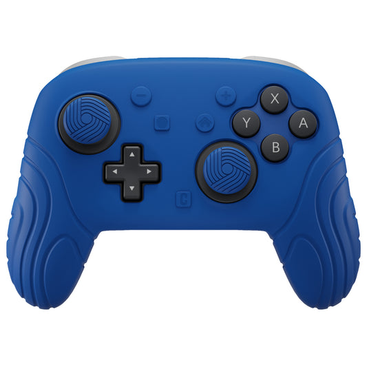 PlayVital Samurai Edition Switch 2 Proコントローラー用 保護シリコンケース 背面ボタンキャップ＆親指グリップ＆ステッカー付き【ブルー】