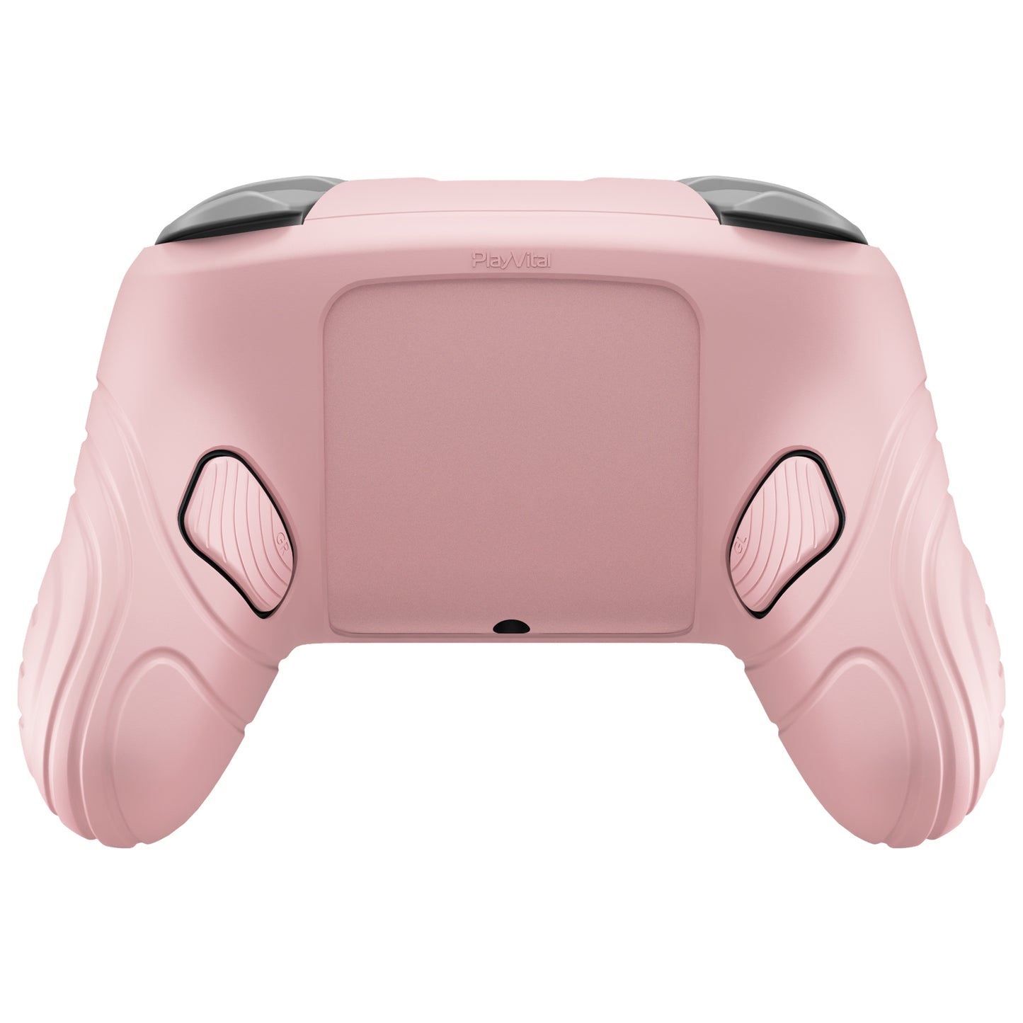 PlayVital Samurai Edition Switch 2 Proコントローラー用 保護シリコンケース 背面ボタンキャップ＆親指グリップ＆ステッカー付き【桜ピンク】
