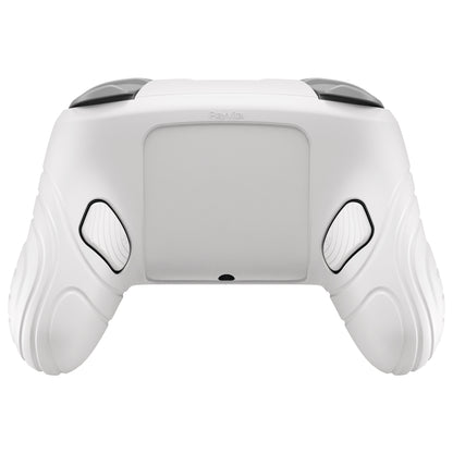 PlayVital Samurai Edition Switch 2 Proコントローラー用 保護シリコンケース 背面ボタンキャップ＆親指グリップ＆ステッカー付き【ホワイト】