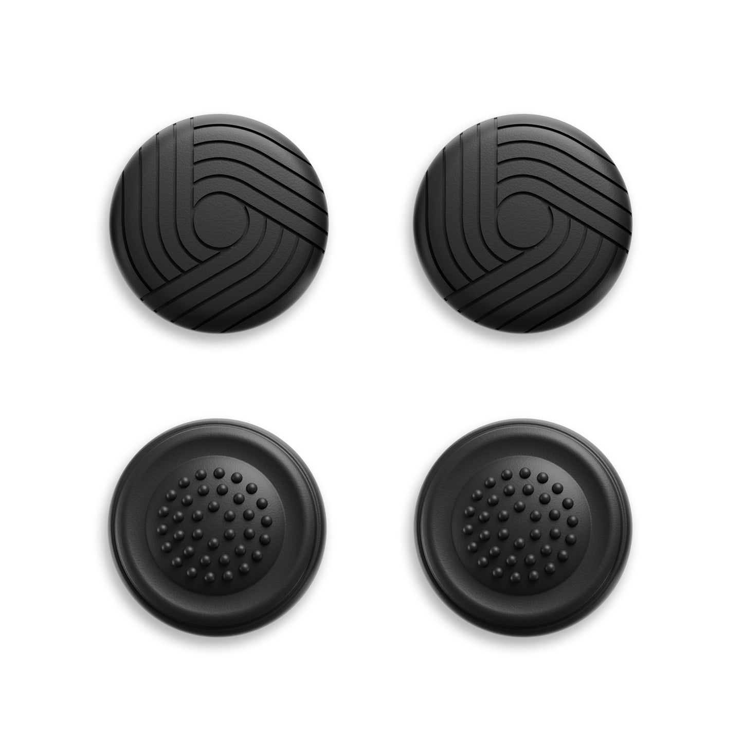PlayVital Samurai & Guardian Edition 4個セット サムグリップ Steam Controller 2（2026）用 滑り止めテクスチャグリップキャップ【ブラック】