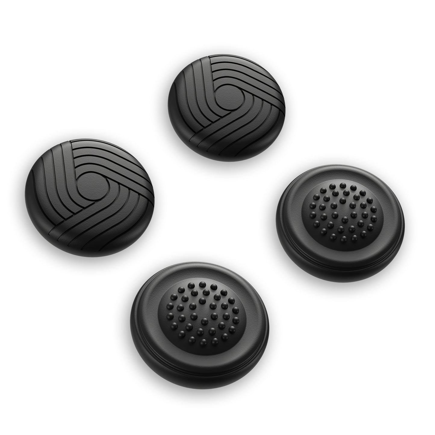 PlayVital Samurai & Guardian Edition 4個セット サムグリップ Steam Controller 2（2026）用 滑り止めテクスチャグリップキャップ【ブラック】