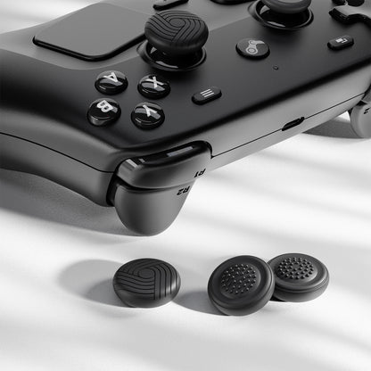 PlayVital Samurai & Guardian Edition 4個セット サムグリップ Steam Controller 2（2026）用 滑り止めテクスチャグリップキャップ【ブラック】