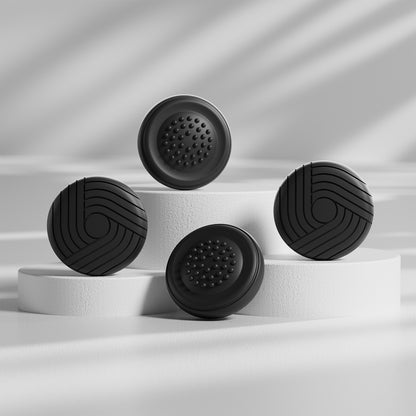 PlayVital Samurai & Guardian Edition 4個セット サムグリップ Steam Controller 2（2026）用 滑り止めテクスチャグリップキャップ【ブラック】