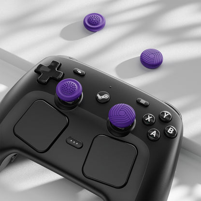 PlayVital Samurai & Guardian Edition 4個セット サムグリップ Steam Controller 2（2026）用 滑り止めテクスチャグリップキャップ【パープル】