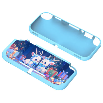 PlayVital Santa Deer Custom Protective Case for NS Switch Lite, Soft TPU Slim Case Cover for NS Switch Lite - LTU6030 PlayVital