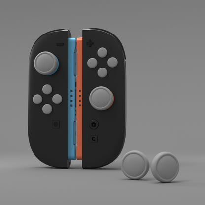 PlayVital Nintendo Switch 2（2025）対応 シリコンボタンカバー＆親指グリップセット Joycon2対応 ABXY・方向ボタン用カラフルキャップ＆ジョイスティックカバーセット【グレー】