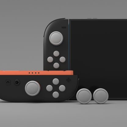 PlayVital Nintendo Switch 2（2025）対応 シリコンボタンカバー＆親指グリップセット Joycon2対応 ABXY・方向ボタン用カラフルキャップ＆ジョイスティックカバーセット【グレー】