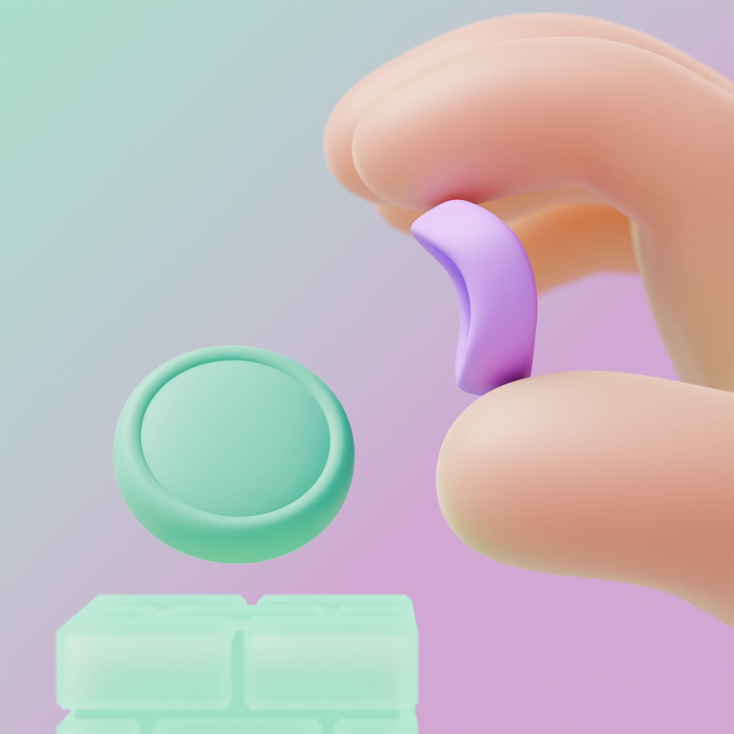 PlayVital Nintendo Switch 2（2025）対応 シリコンボタンカバー＆親指グリップセット Joycon2対応 ABXY・方向ボタン用カラフルキャップ＆ジョイスティックカバーセット【ソフトバイオレット・ミントグリーン・ブラック・グレー】
