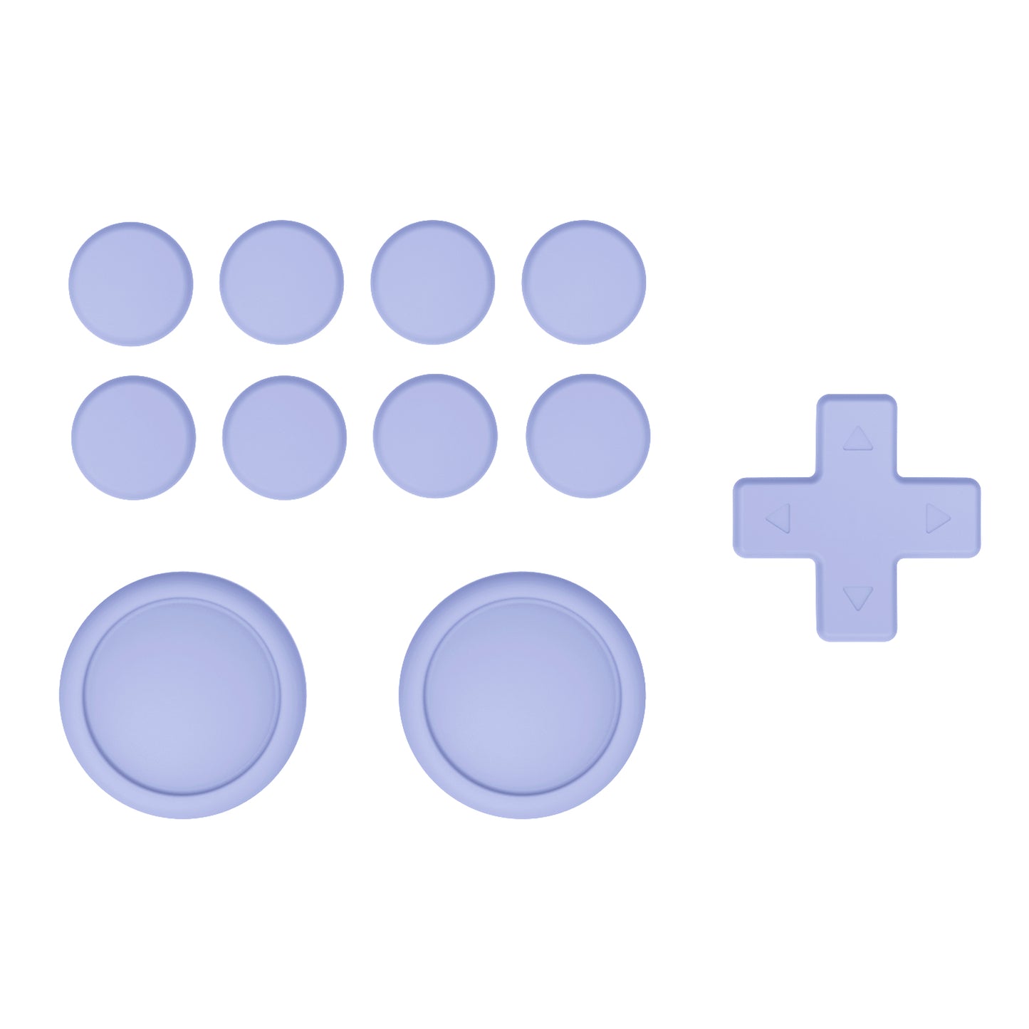 PlayVital シリコンボタンカバーやサムグリップセットSwitch/有機el/Switch Lite対応用、ABXY方向キーボタンキャップ、Switch Lite用 Dパッドボタンキャップ【ライトバイオレット】