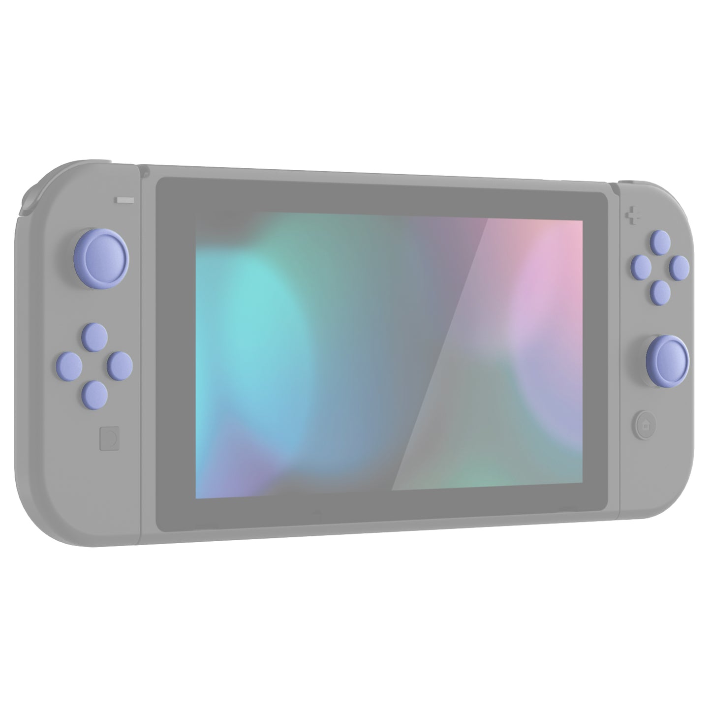 PlayVital シリコンボタンカバーやサムグリップセットSwitch/有機el/Switch Lite対応用、ABXY方向キーボタンキャップ、Switch Lite用 Dパッドボタンキャップ【ライトバイオレット】