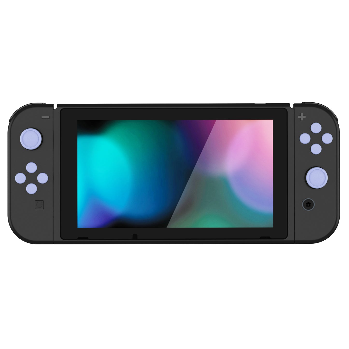 PlayVital シリコンボタンカバーやサムグリップセットSwitch/有機el/Switch Lite対応用、ABXY方向キーボタンキャップ、Switch Lite用 Dパッドボタンキャップ【ライトバイオレット】