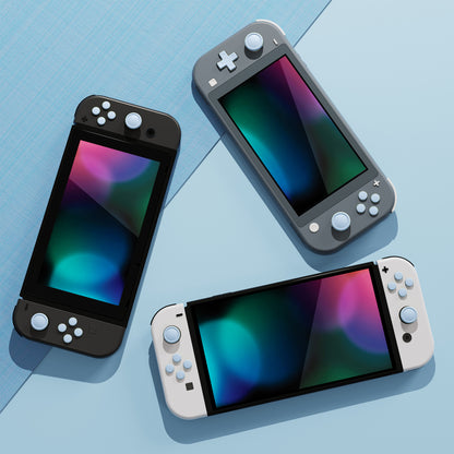 PlayVital シリコンボタンカバーやサムグリップセットSwitch/有機el/Switch Lite対応用、ABXY方向キーボタンキャップ、Switch Lite用 Dパッドボタンキャップ【スカイブルー】