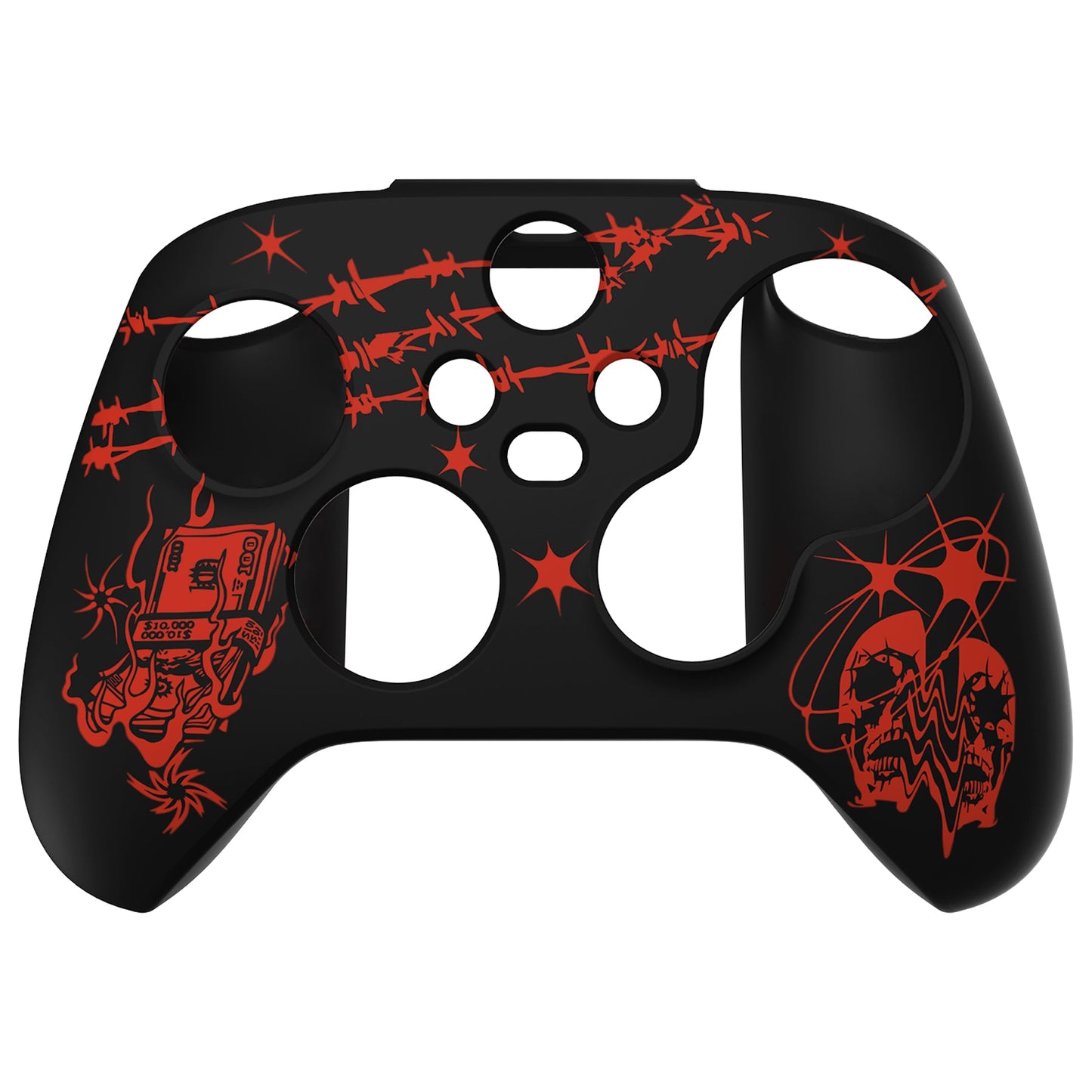 PlayVital Sin Source Silicone Cover Skin wtih Thumb Grip Caps for Xbox Series X/S Controller - BLX3028 PlayVital