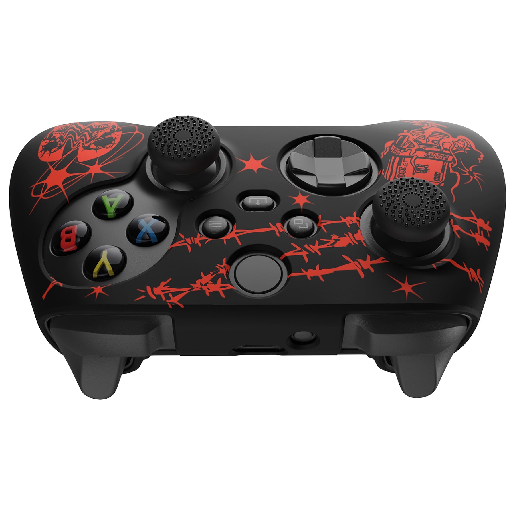 PlayVital Sin Source Silicone Cover Skin wtih Thumb Grip Caps for Xbox Series X/S Controller - BLX3028 PlayVital