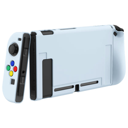 PlayVital Sky Blue Protective Case for NS Switch, Soft TPU Slim Case Cover for NS Switch Console with Colorful ABXY Direction Button Caps - NTU6038G2 PlayVital