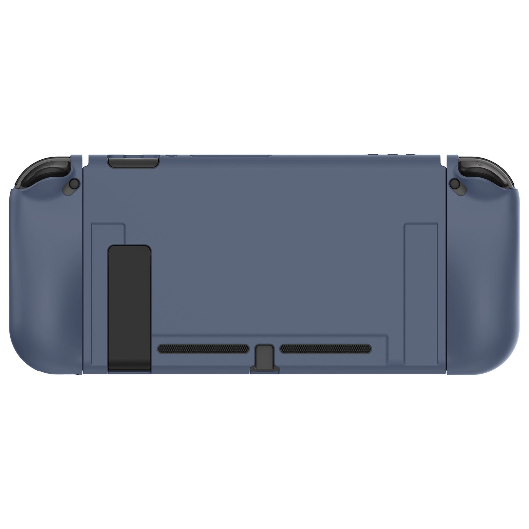 PlayVital Slate Gray Protective Case for NS Switch, Soft TPU Slim Case Cover for NS Switch Console with Colorful ABXY Direction Button Caps - NTU6039G2 PlayVital