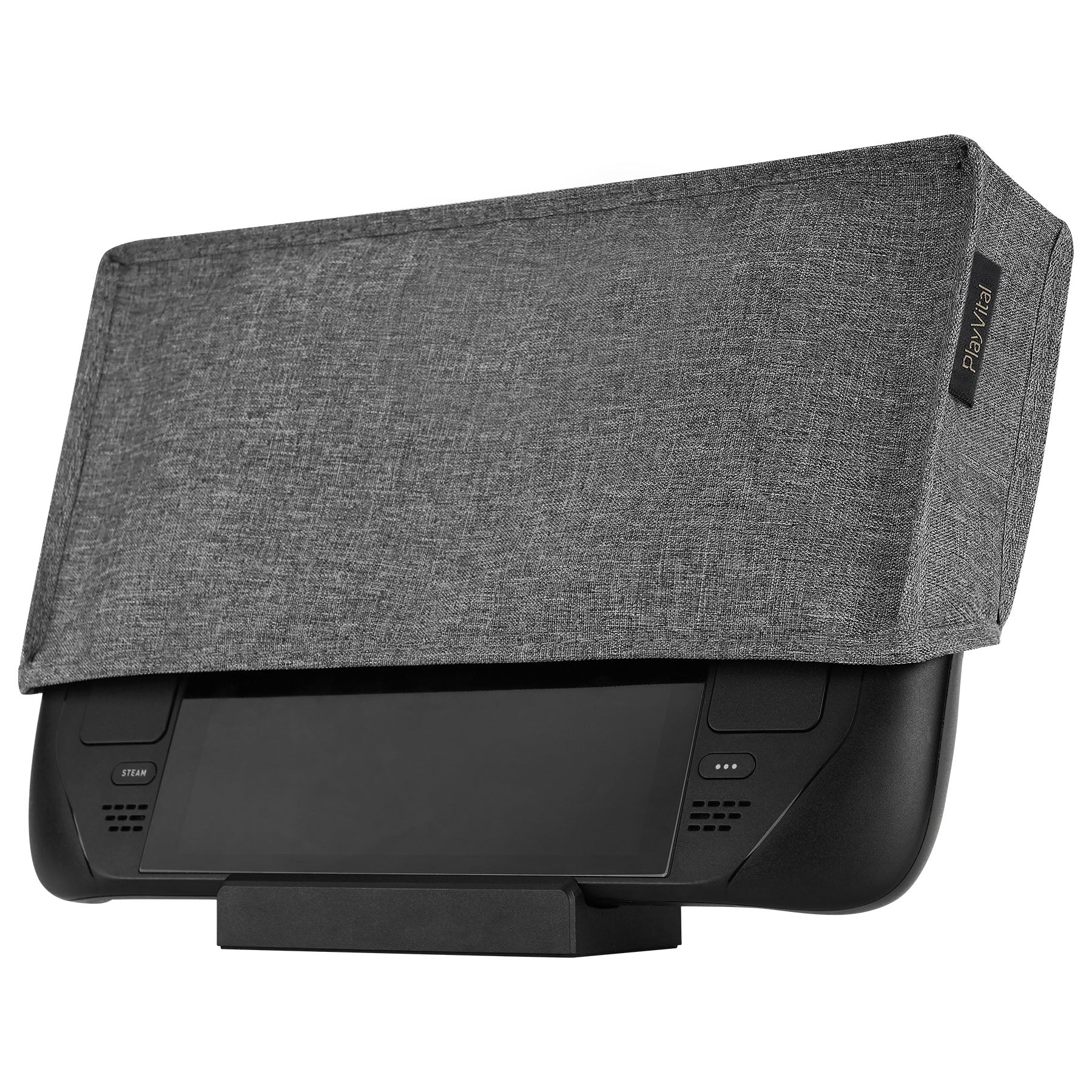 PlayVital Soft Neat Lining Dust Cover for Steam Deck - Gray - PCSDM002 PlayVital