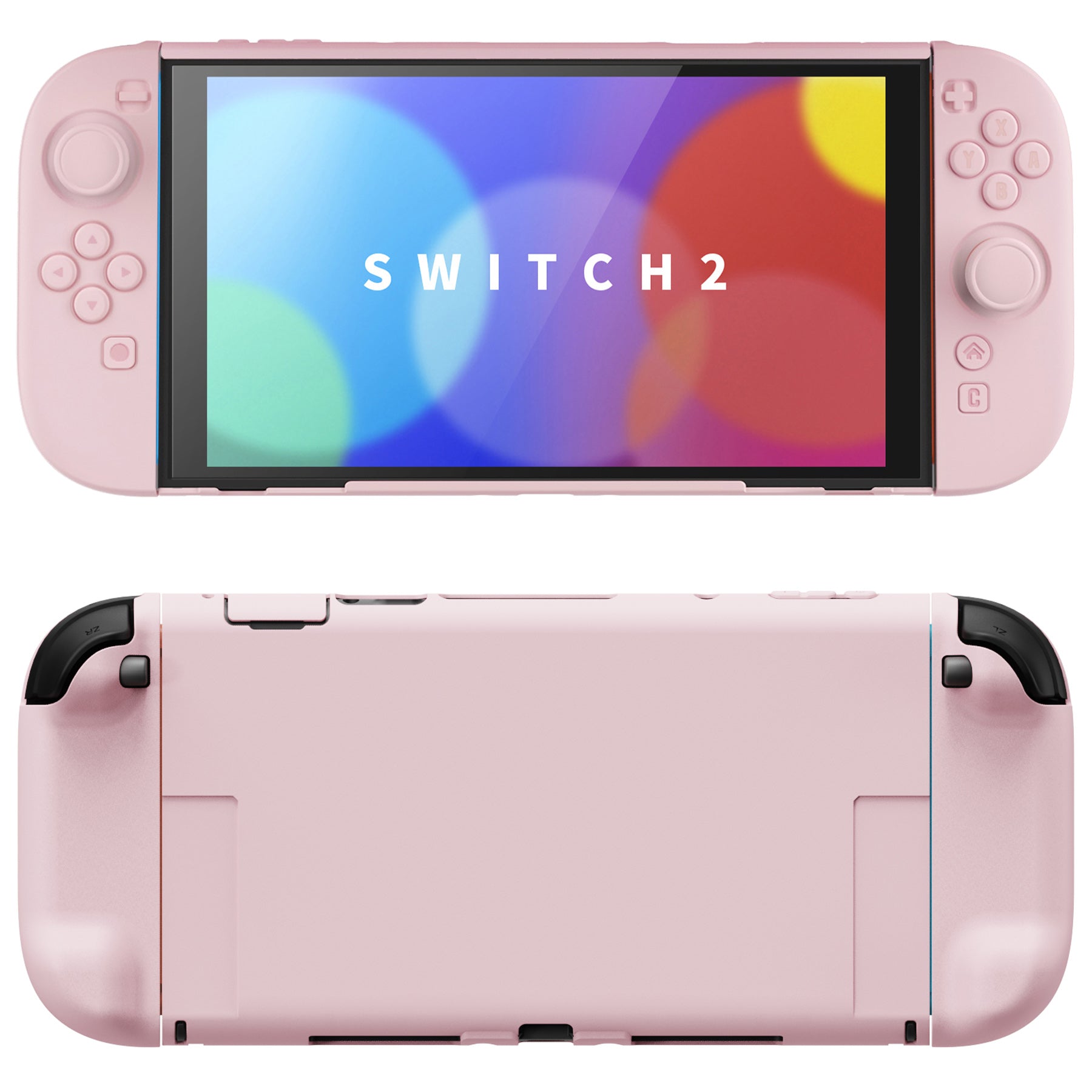 Nintendo Switch ピンク/水色 本体 ドック付き Nintendo Switch用 本体カバー 充電ドックカバー 2点セット