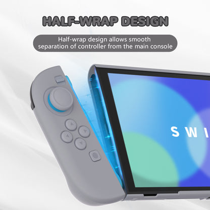 PlayVital Nintendo Switch 2（2025）対応ハードカバー 保護ケース 付けたままドックに対応 折りたたみ式スタンド＆親指グリップ付き【グレー】