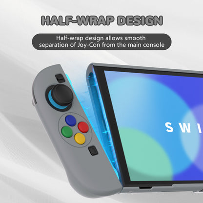 PlayVital Nintendo Switch 2（2025）対応ハードカバー 保護ケース 付けたままドックに対応 折りたたみ式スタンド＆親指グリップ付き【SFC SNES Classic EUスタイル】