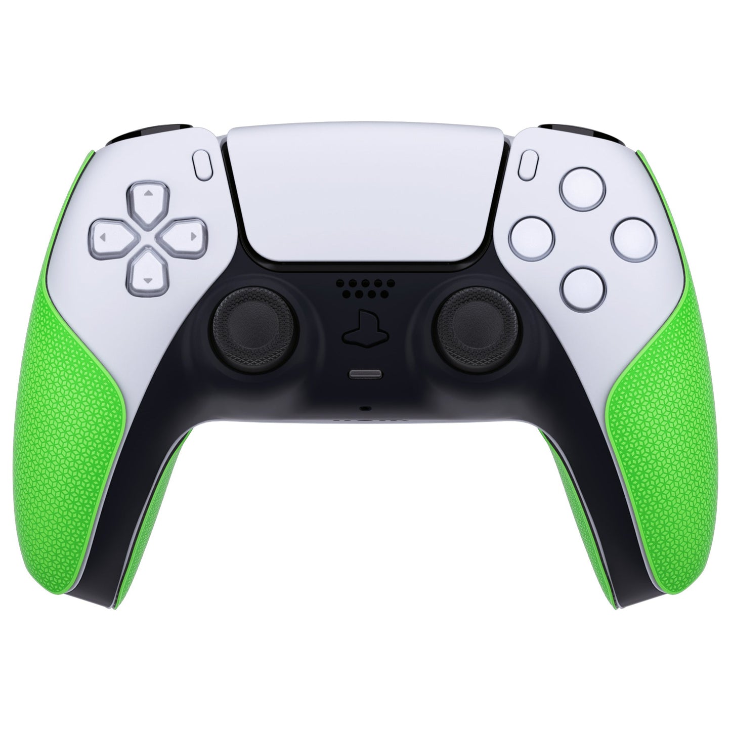 PlayVital Split Design Anti-Skid Sweat-Absorbent Premium Grip for PS5 Controller – Grass Green - FHPFM002 PlayVital