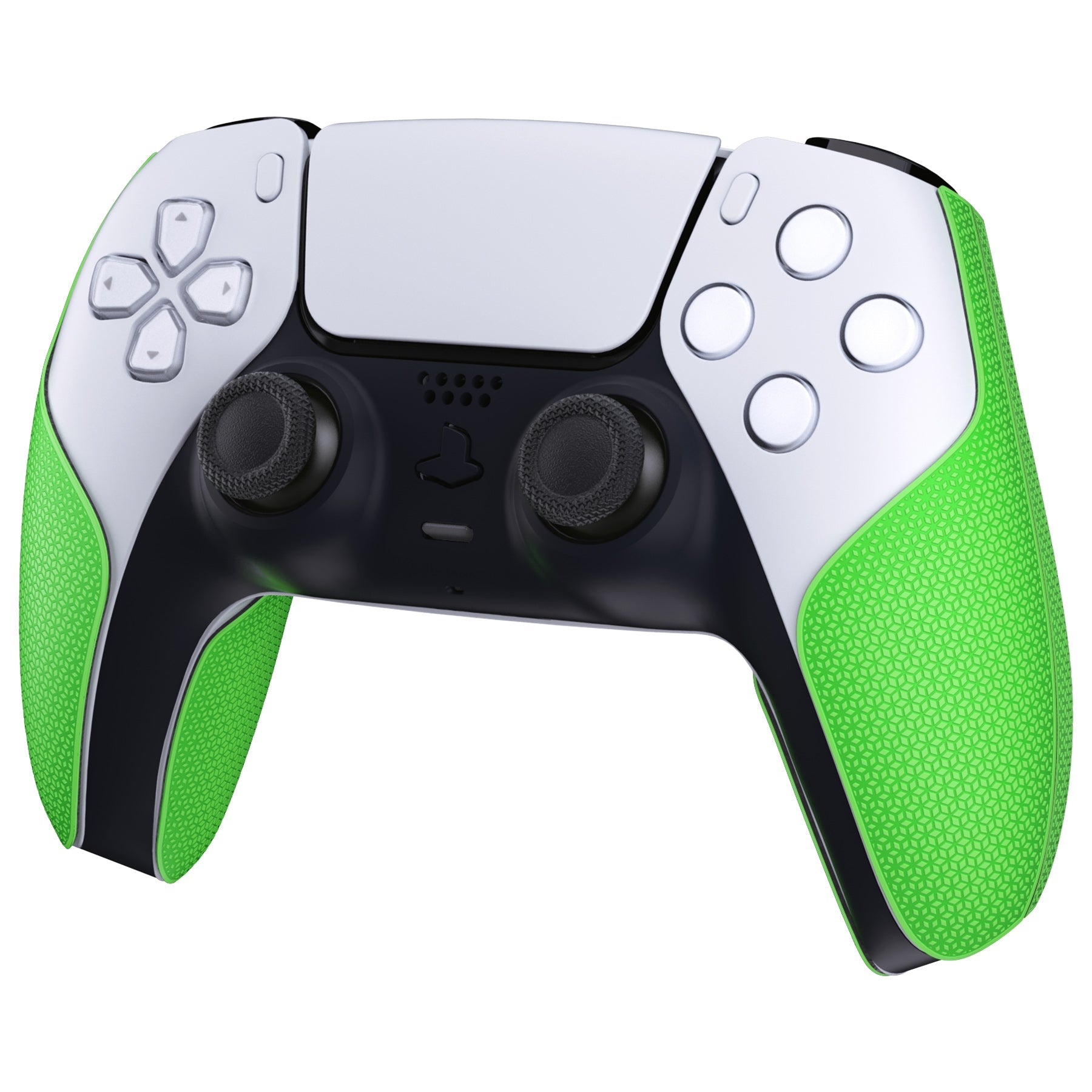 PlayVital Split Design Anti-Skid Sweat-Absorbent Premium Grip for PS5 Controller – Grass Green - FHPFM002 PlayVital