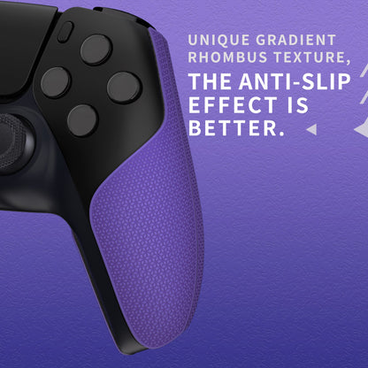 PlayVital Split Design Anti-Skid Sweat-Absorbent Premium Grip for PS5 Controller – Purple - FHPFM005 PlayVital