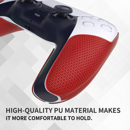 PlayVital Split Design Anti-Skid Sweat-Absorbent Premium Grip for PS5 Controller – Red - FHPFM004 PlayVital