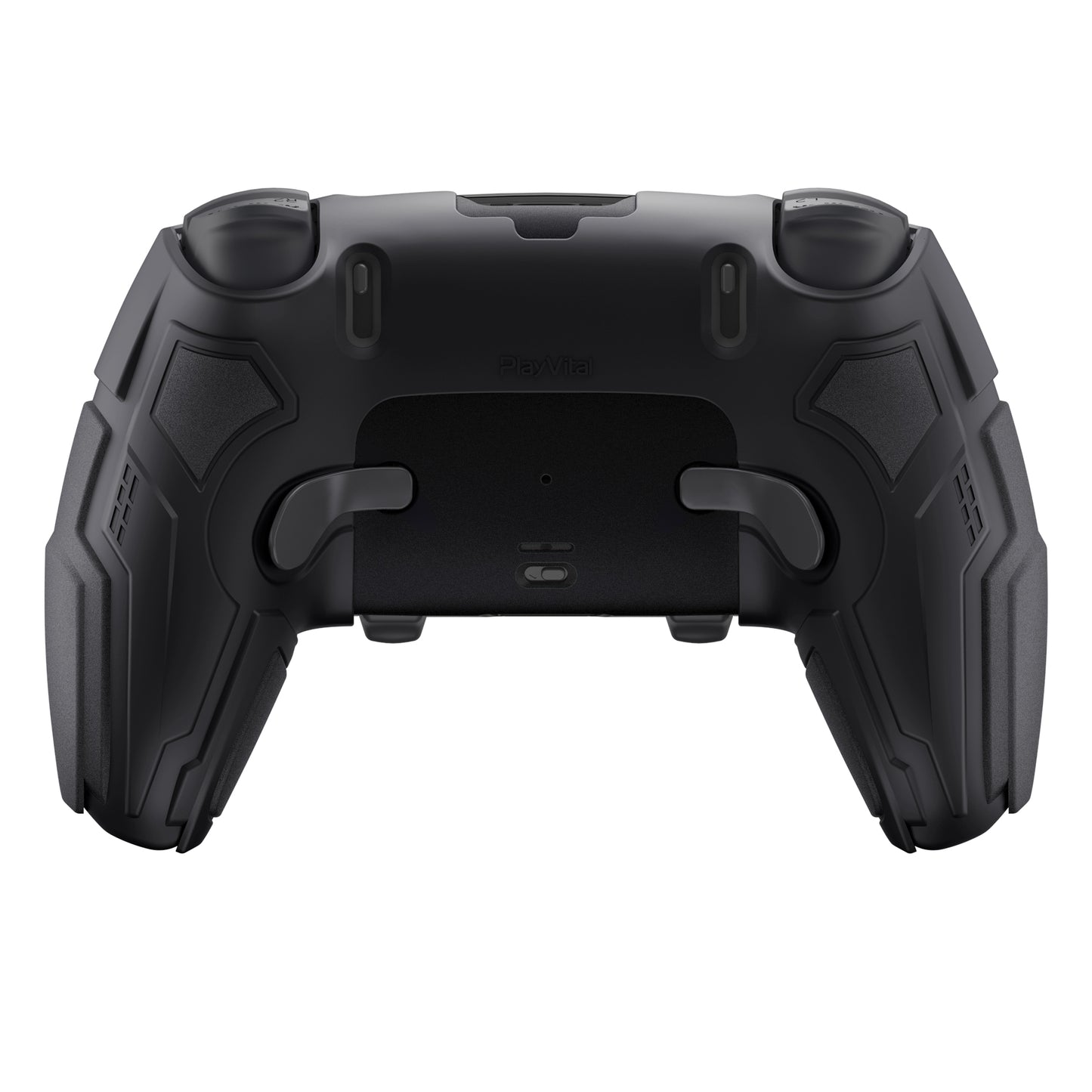 PlayVital メカニカル シリーズ PS5 Edge コントローラー用 シリコンケース ジョイスティックキャップ＆ステッカー付き 滑り止め グリップカバー 【グレー】