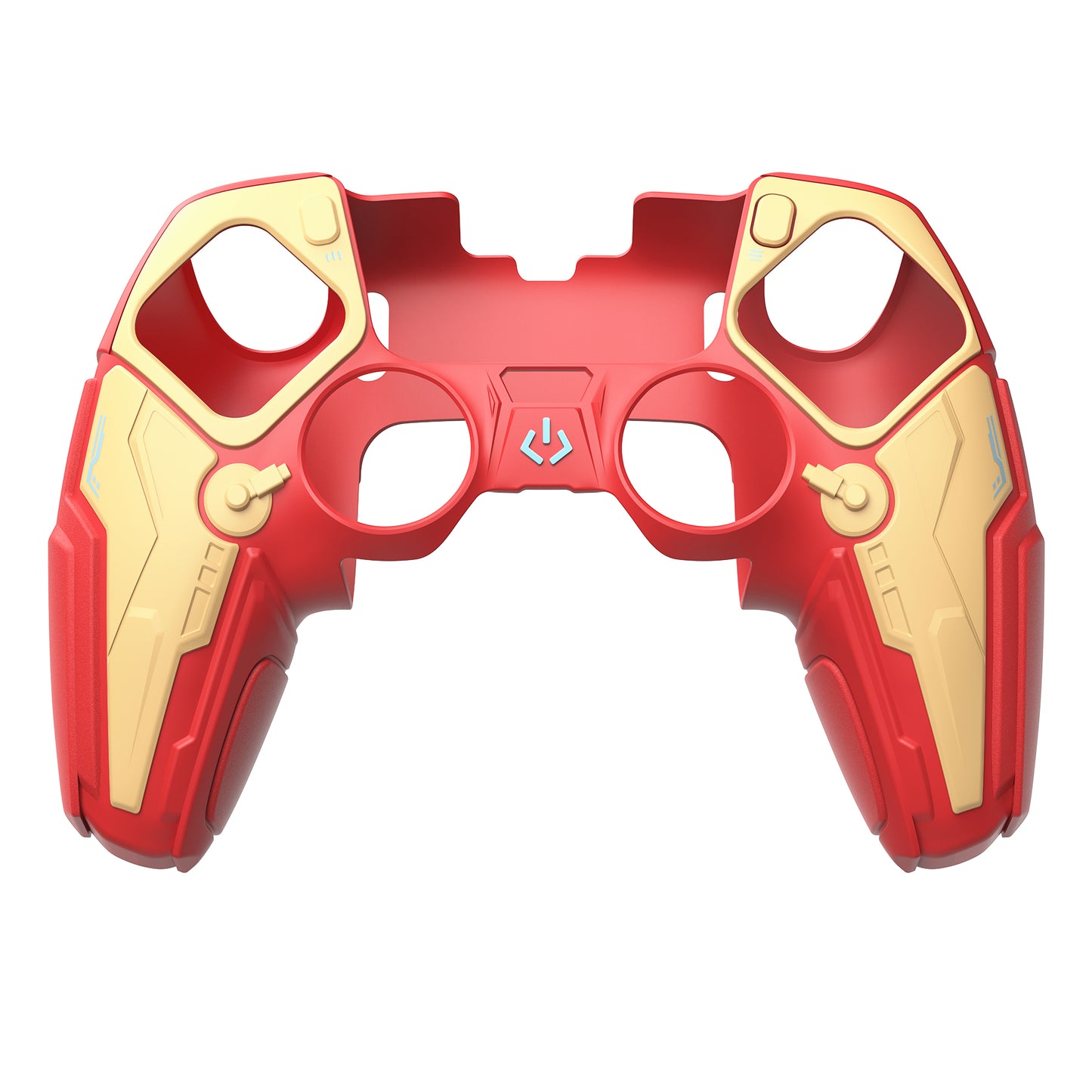 PlayVital メカニカル シリーズ PS5 Edge コントローラー用 シリコンケース ジョイスティックキャップ＆ステッカー付き 滑り止め グリップカバー【イエロー】