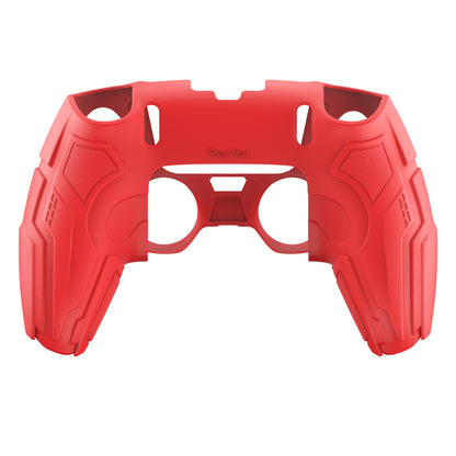 PlayVital メカニカル シリーズ PS5 Edge コントローラー用 シリコンケース ジョイスティックキャップ＆ステッカー付き 滑り止め グリップカバー【イエロー】