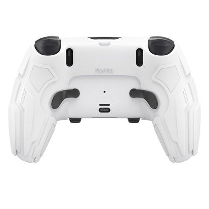 PlayVital メカニカル シリーズ PS5 Edge コントローラー用 シリコンケース ジョイスティックキャップ＆ステッカー付き 滑り止め グリップカバー【ホワイト】