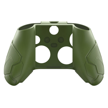 PlayVital Stellar Mecha シリコンカバー スキン for Xbox Series X/S コントローラー サムグリップ & ステッカー付／滑り止めグリッププロテクター【アーミーグリーン＆セージグリーン】