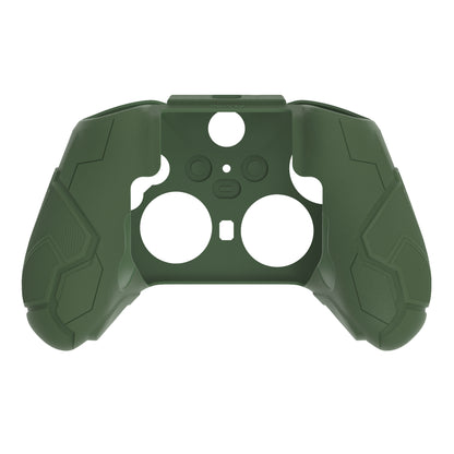 PlayVital Stellar Mecha シリコンカバー スキン＆サムグリップ＆ステッカー付き Xbox Elite Series 2 & Elite Series 2 Core コントローラー対応【アーミーグリーン＆レーシンググリーン】