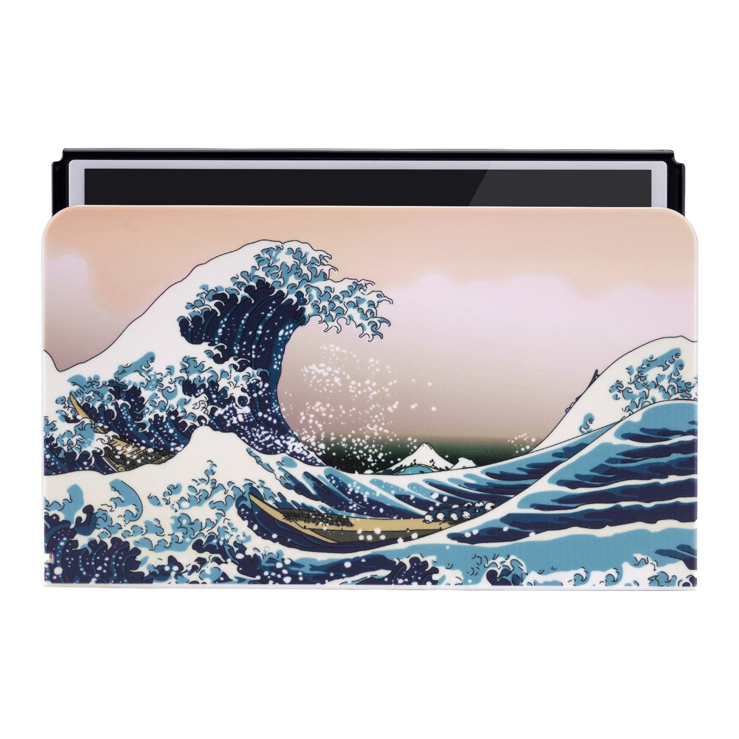 PlayVital The Great Wave Custom Dock Faceplate Cover for Nintendo Switch OLED Charging Dock - NTG8001 PlayVital