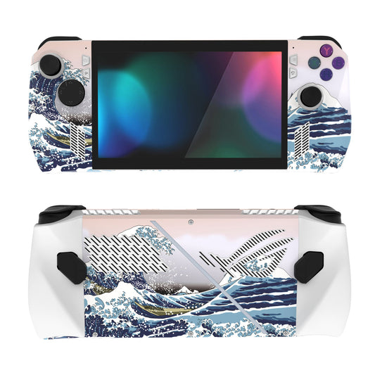 PlayVital The Great Wave Custom Stickers Vinyl Wraps Protective Skin Decal for ROG Ally Handheld Gaming Console - RGTM015 PlayVital