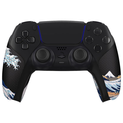 PlayVital The Great Wave Off Kanagawa Anti-Skid Sweat-Absorbent Controller Grip for PS5 Controller - PFPJ130 PlayVital