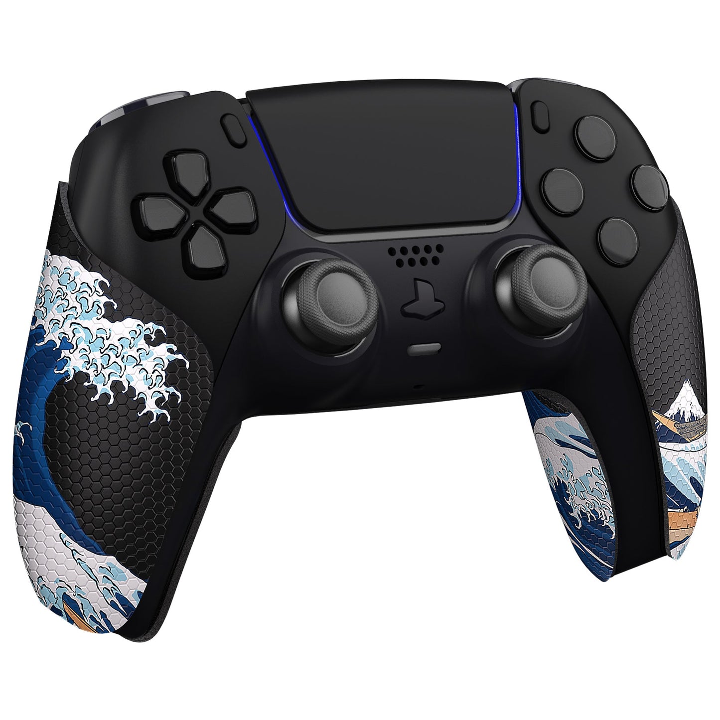 PlayVital The Great Wave Off Kanagawa Anti-Skid Sweat-Absorbent Controller Grip for PS5 Controller - PFPJ130 PlayVital