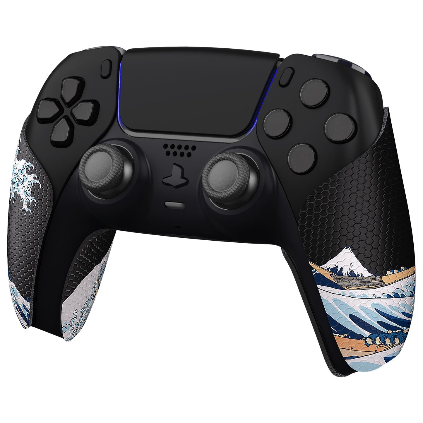 PlayVital The Great Wave Off Kanagawa Anti-Skid Sweat-Absorbent Controller Grip for PS5 Controller - PFPJ130 PlayVital