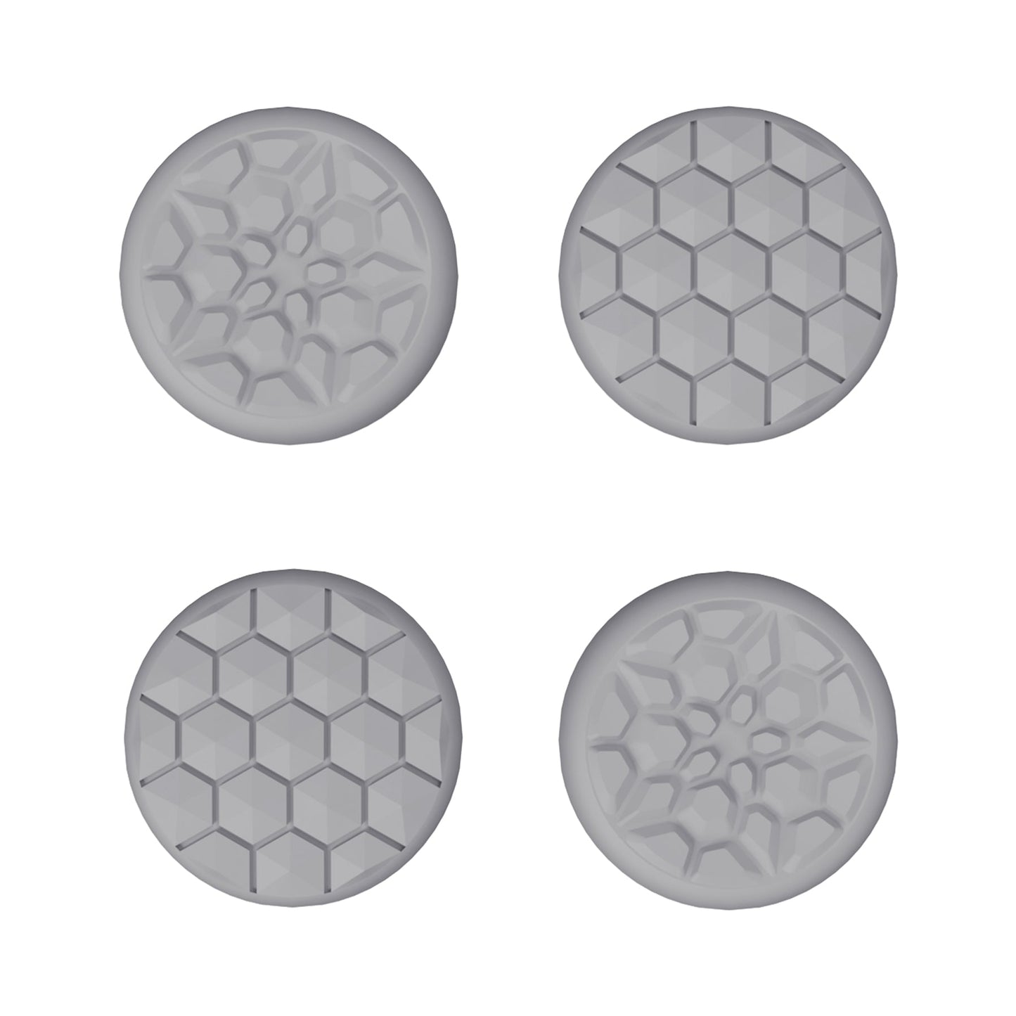 PlayVital Silicone Thumb Grip Caps for Steam Deck LCD & OLED, for PS Portal Remote Player - Raised Dots & Studded Design- Fleeting Gray - YFSDM033 (Copy) PlayVital