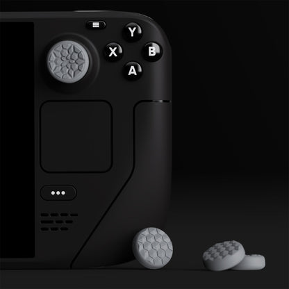 PlayVital Silicone Thumb Grip Caps for Steam Deck LCD & OLED, for PS Portal Remote Player - Raised Dots & Studded Design- Fleeting Gray - YFSDM033 (Copy) PlayVital