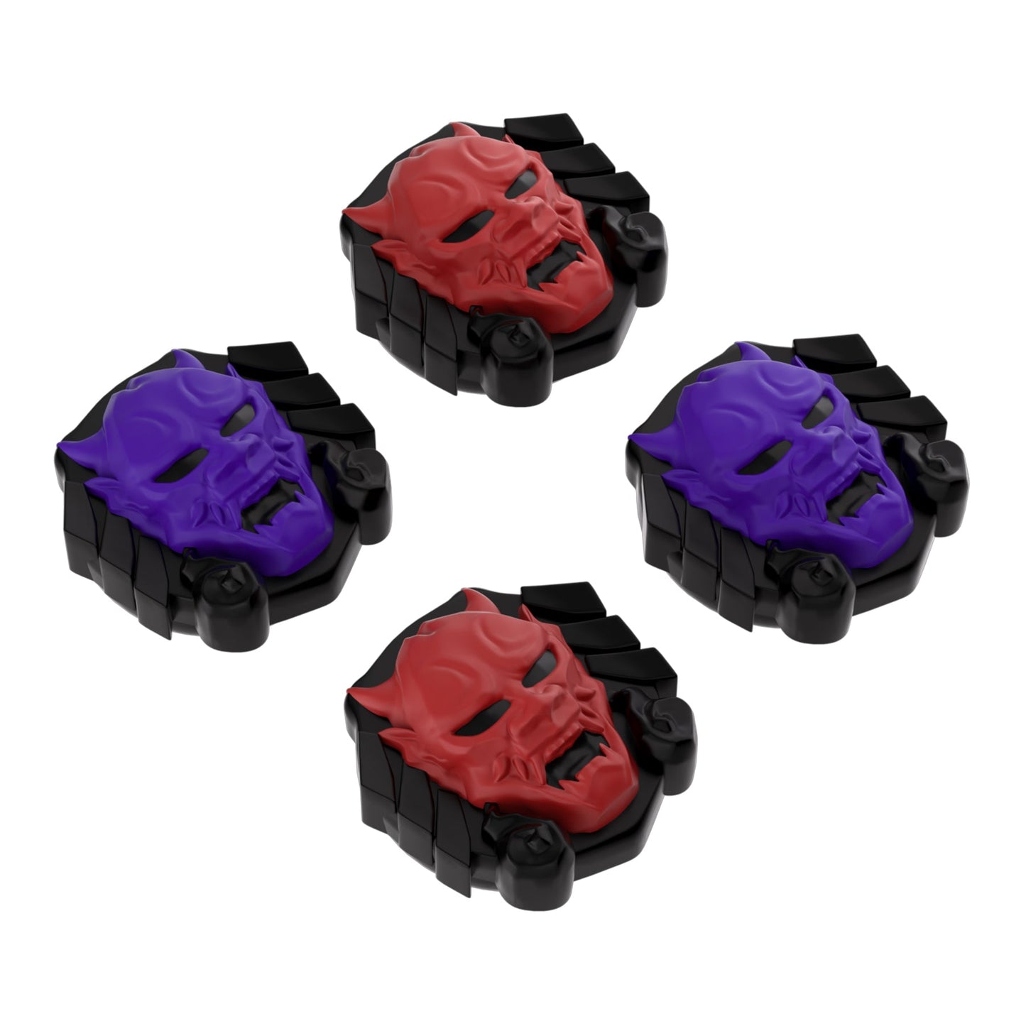 PlayVital Thumb Grip Caps for Steam Deck, Silicone Thumbsticks Grips Joystick Caps for Steam Deck - Oni Demons - YFSDM021 PlayVital