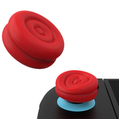 PlayVital Nintendo Switch 2（2025）対応 親指クッションキャップ 親指グリップカバー Joycon 2対応 アナログスティックカバー アクセサリー【レッド】