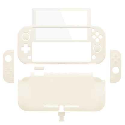 PlayVital Twilight ハード保護ケース スクリーン保護フィルム＆サムグリップ＆シリコンボタンカバー付き Nintendo Switch Lite用【アイボリー】