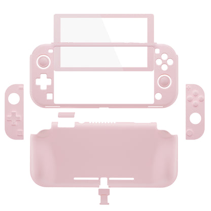 PlayVital Twilight ハード保護ケース スクリーン保護フィルム＆サムグリップ＆シリコンボタンカバー付き Nintendo Switch Lite用【ブロッサムピンク】