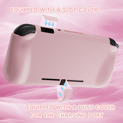 PlayVital Twilight ハード保護ケース スクリーン保護フィルム＆サムグリップ＆シリコンボタンカバー付き Nintendo Switch Lite用【ブロッサムピンク】
