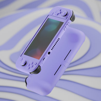 PlayVital Twilight ハード保護ケース スクリーン保護フィルム＆サムグリップ＆シリコンボタンカバー付き Nintendo Switch Lite用【ライトバイオレット】