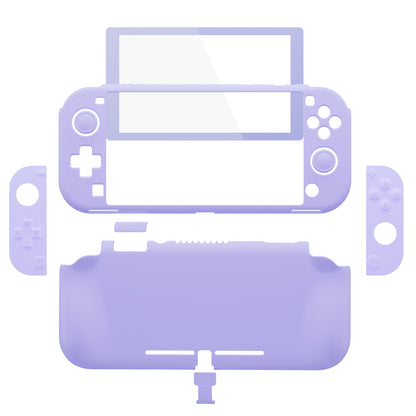 PlayVital Twilight ハード保護ケース スクリーン保護フィルム＆サムグリップ＆シリコンボタンカバー付き Nintendo Switch Lite用【ライトバイオレット】